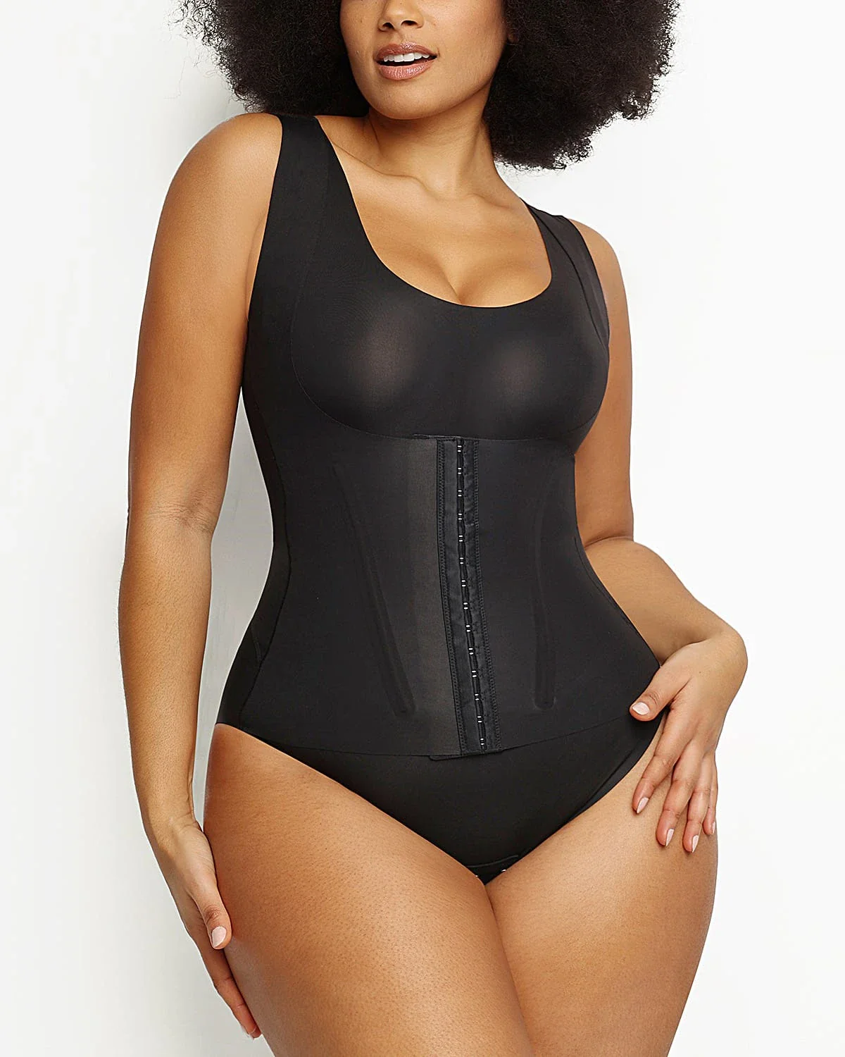 Bare Essentials™ Cream Touch™ 3 In 1 Shaping Tank Brief Bodysuit - Image 5