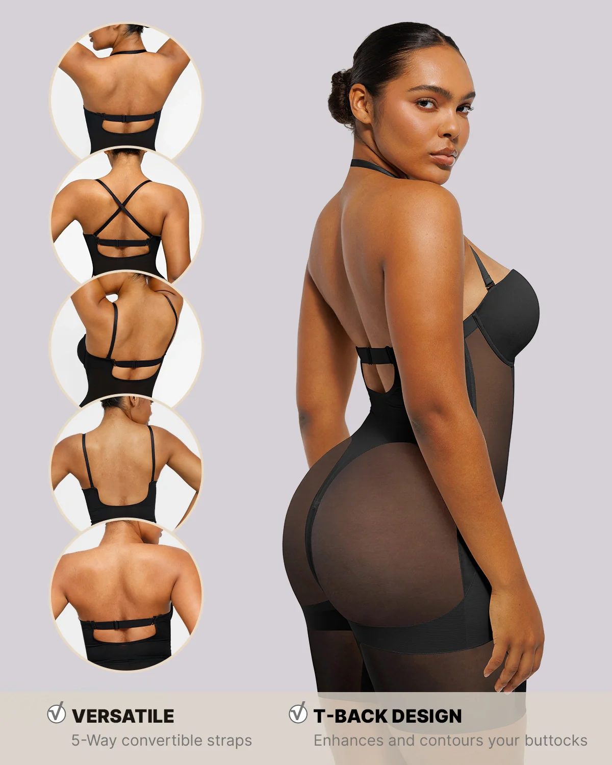BOOT-YEAH™ MeshSmooth™ Deep Plunge Bodysuit - Image 12