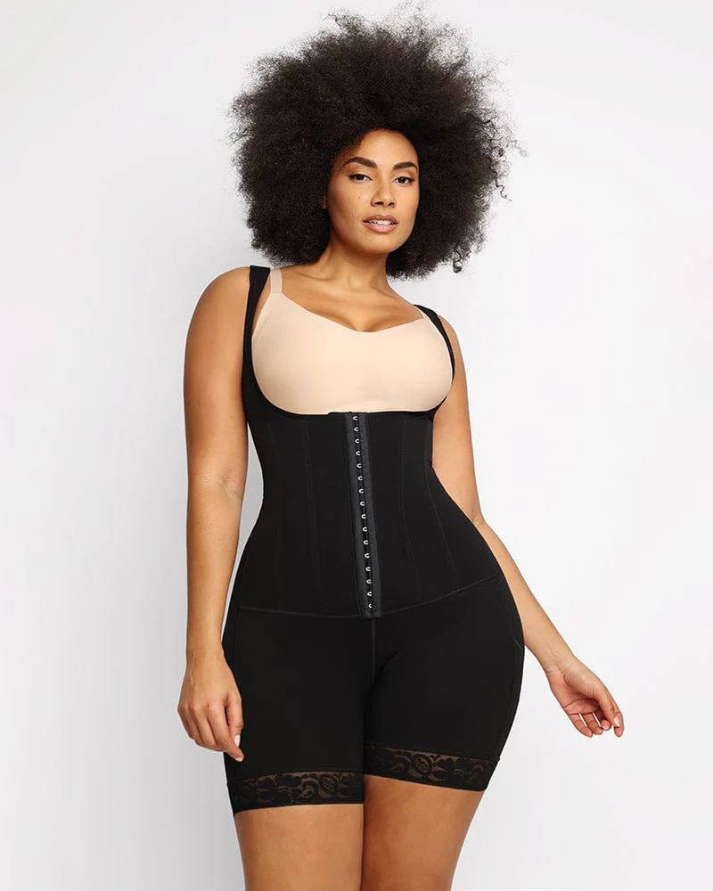 Bare Essentials™ AirSlim® Flexible Boning Open Bust Full Bodysuit - Image 5