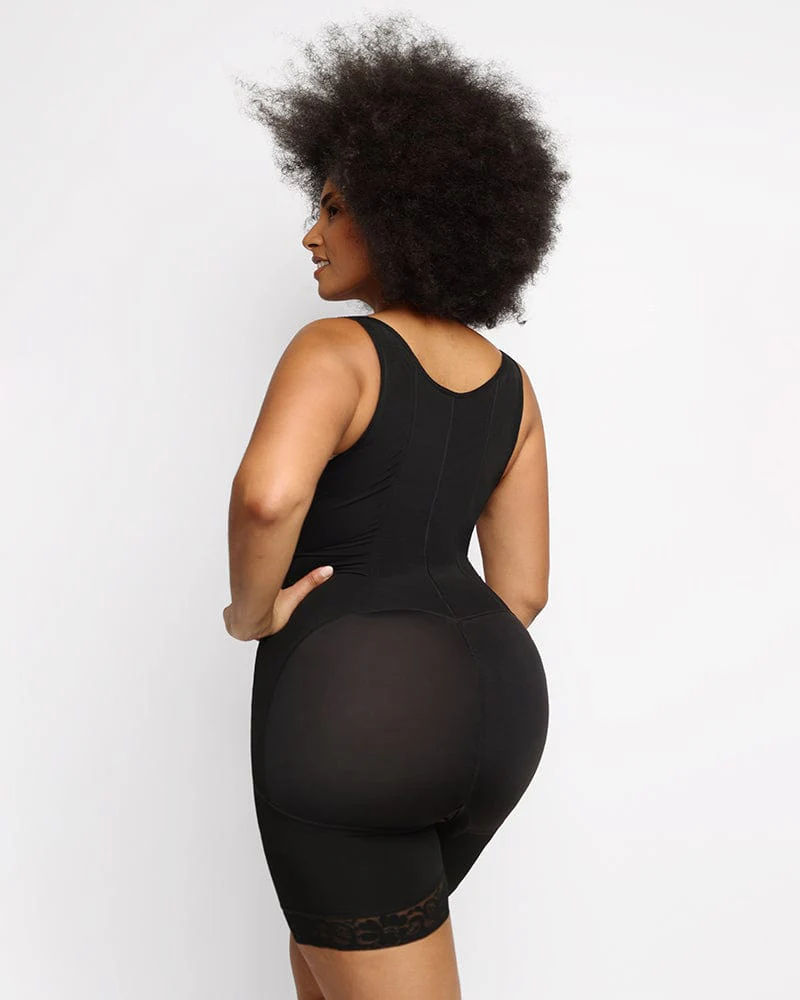 Bare Essentials™ AirSlim® Flexible Boning Open Bust Full Bodysuit - Image 8