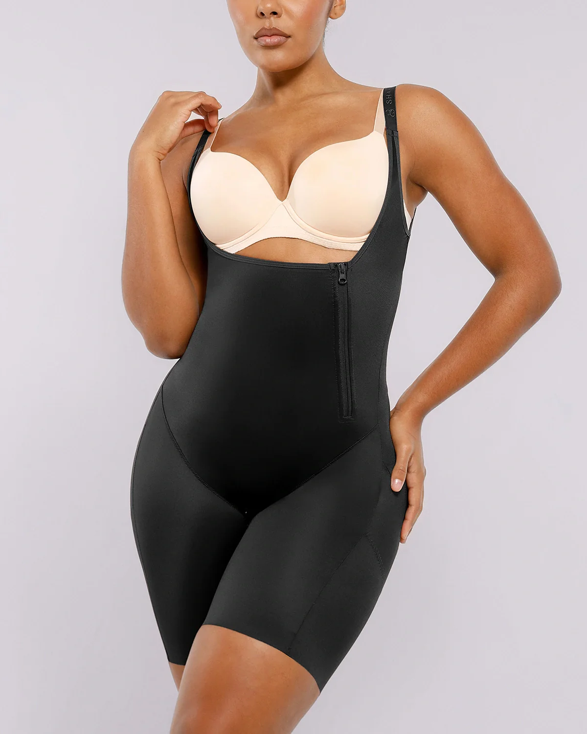 BOOT-YEAH™ SilkSculpt Open Bust Full Bodysuit - Image 11