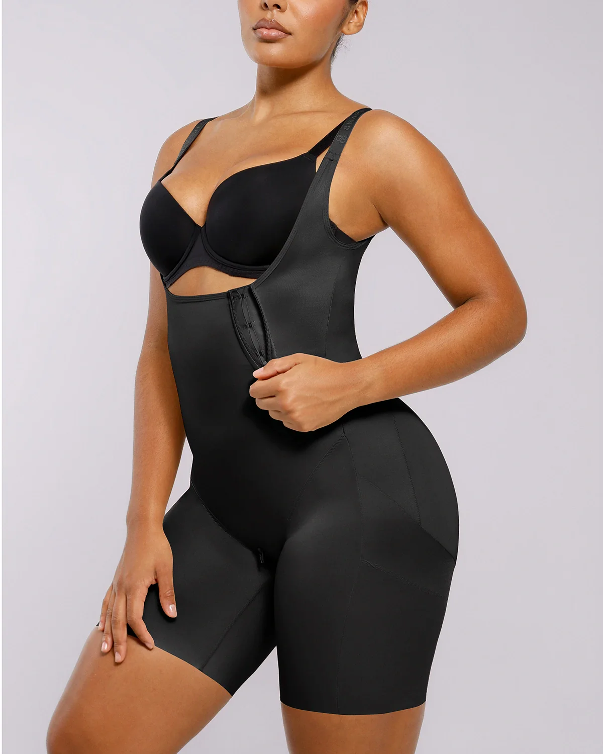 BOOT-YEAH™ SilkSculpt Open Bust Full Bodysuit - Image 12