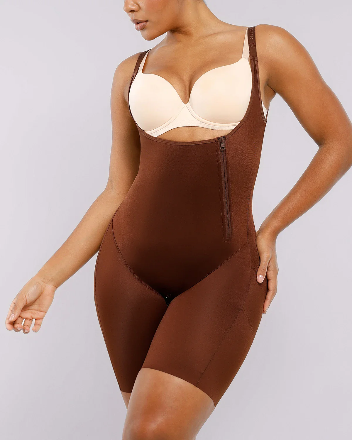 BOOT-YEAH™ SilkSculpt Open Bust Full Bodysuit - Image 6