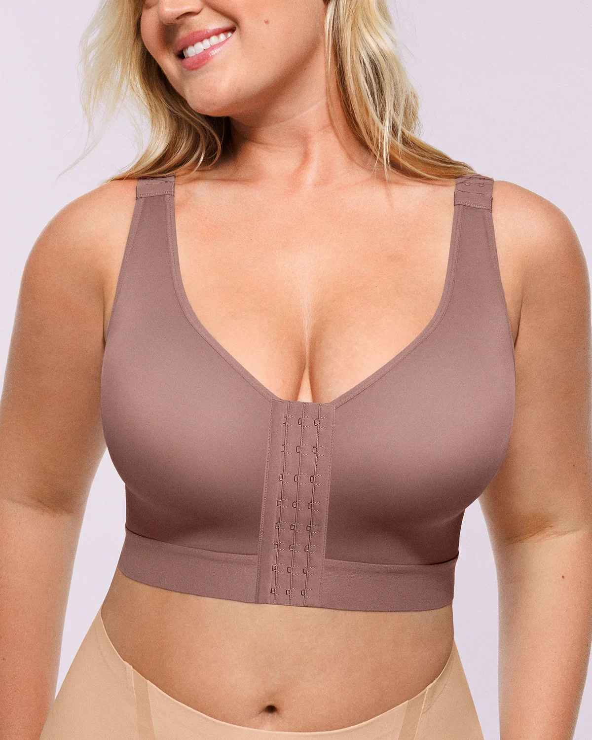 Bare Essentials™ AirSlim® Unlined Wireless Back Support Bra - Image 4
