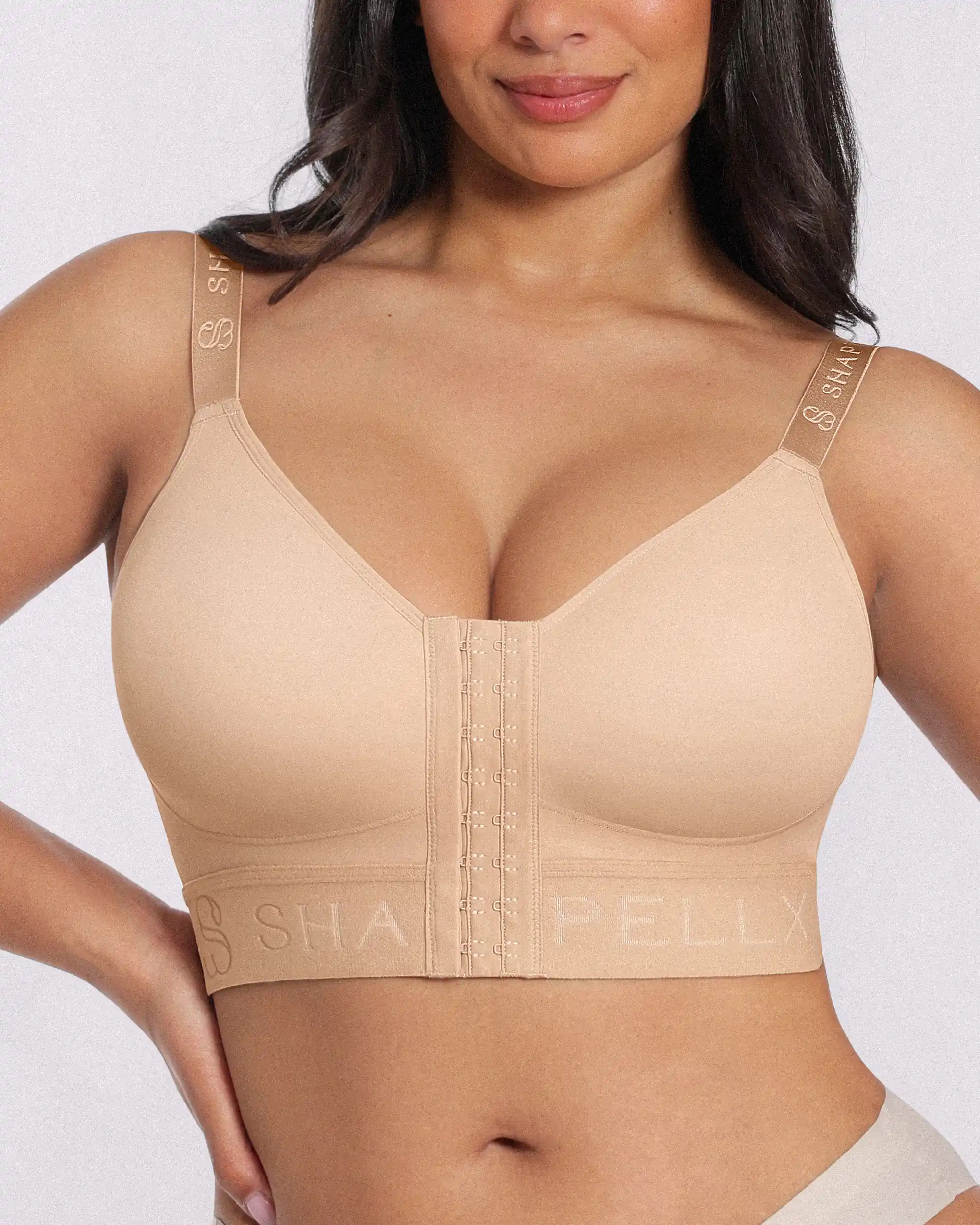 Bare Essentials™ AirSlim® Unlined Wireless Front-Closure Bra - Image 9