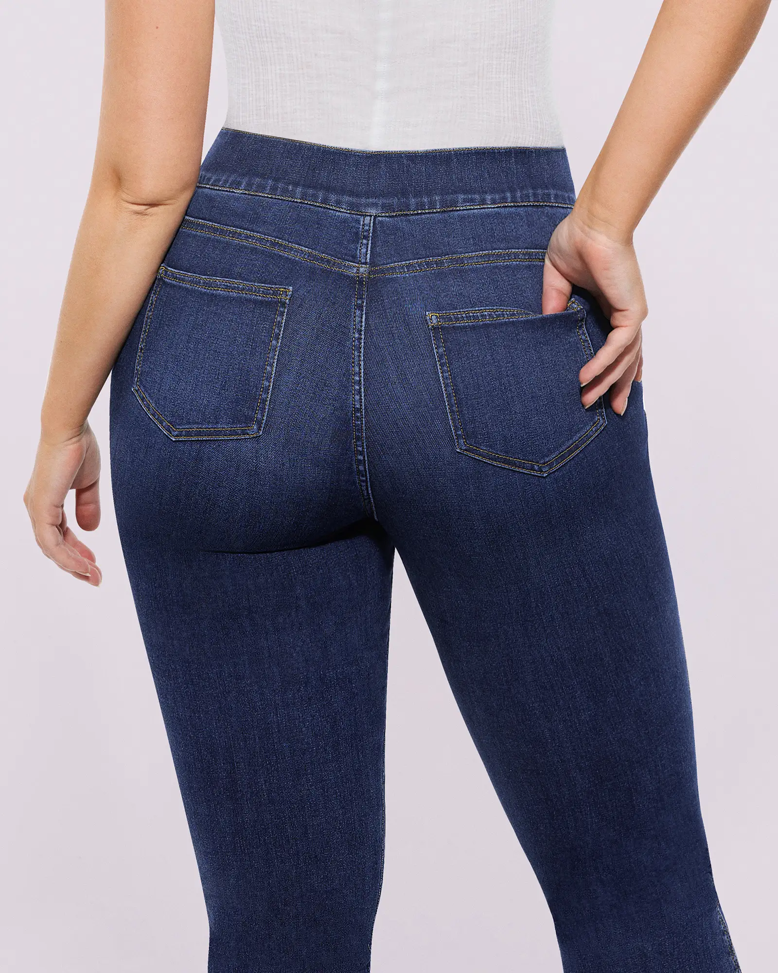 Bare Essentials™ High-Waisted Padded Hip Skinny Jeans - Image 18