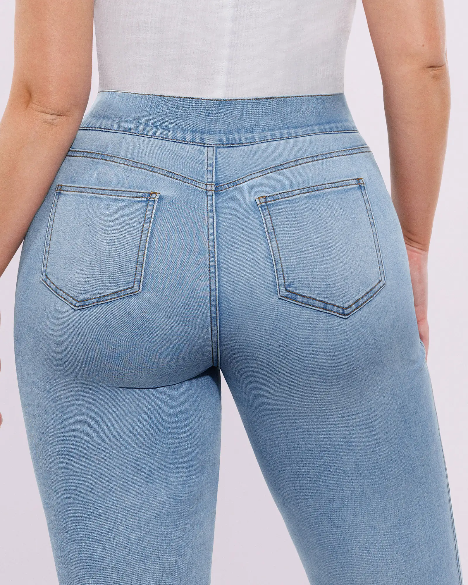 Bare Essentials™ High-Waisted Padded Hip Skinny Jeans - Image 6