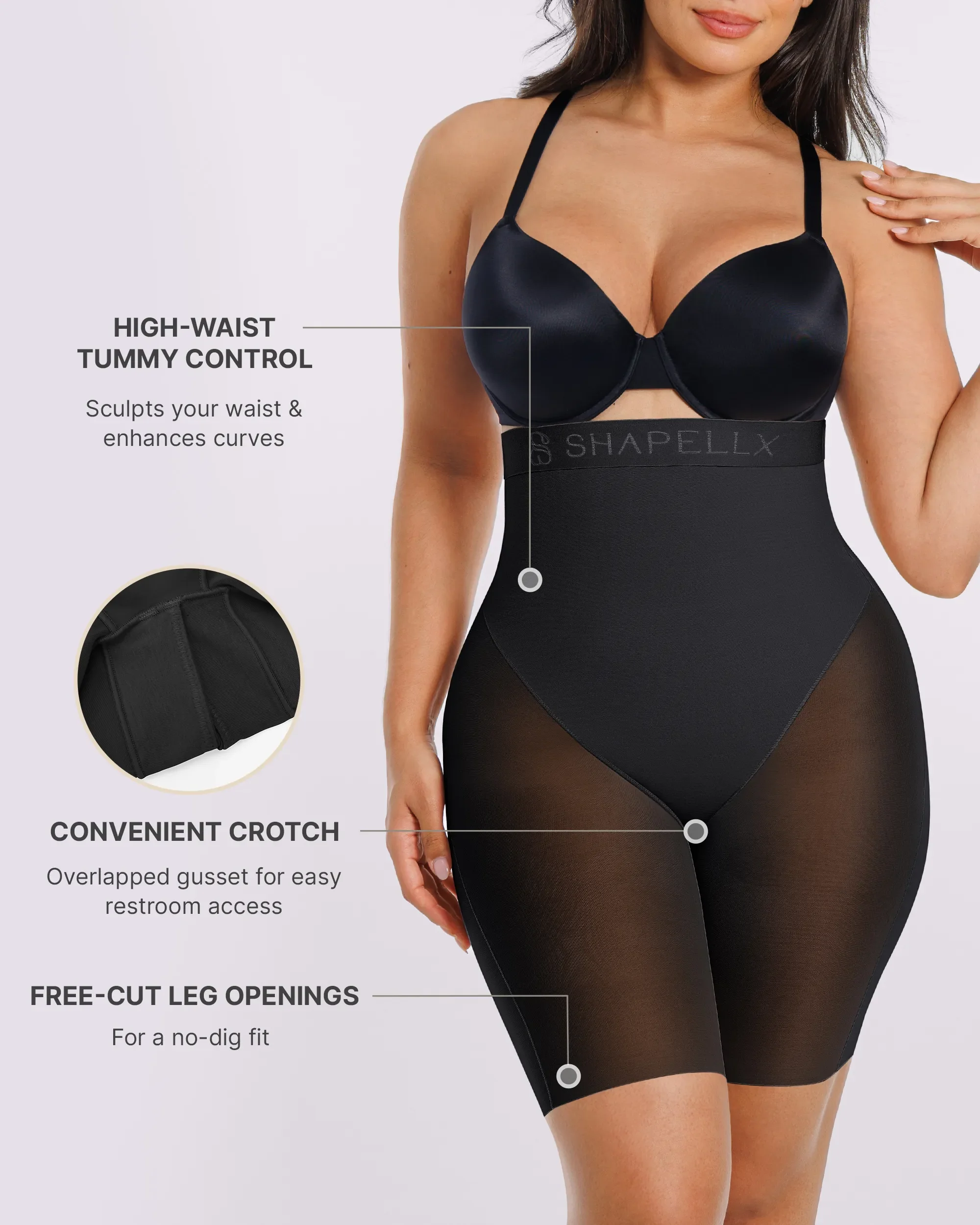 Bare Essentials™ MeshSmooth™ Butt Enhancer Padded Short - Image 11