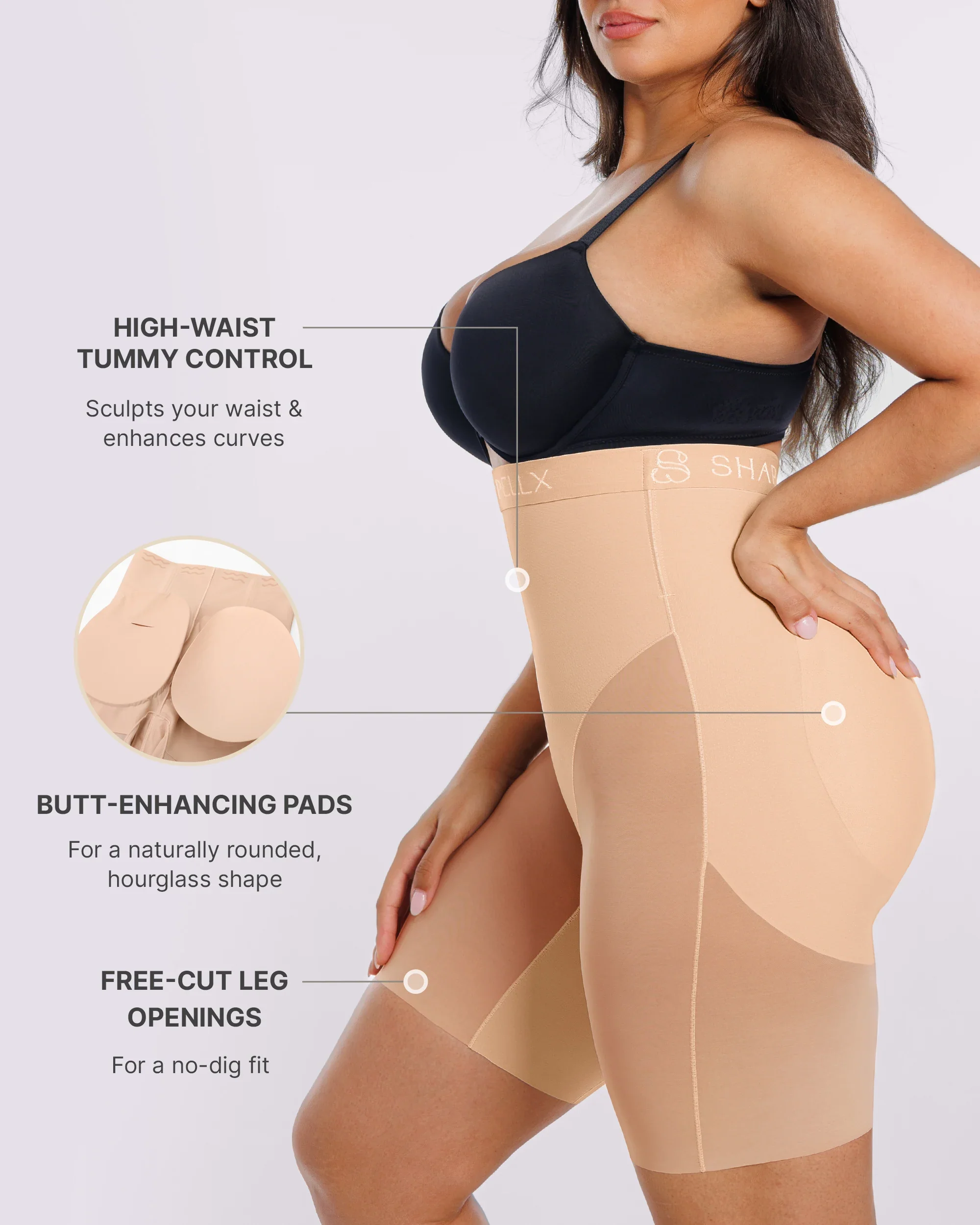 Bare Essentials™ MeshSmooth™ Butt Enhancer Padded Short - Image 4