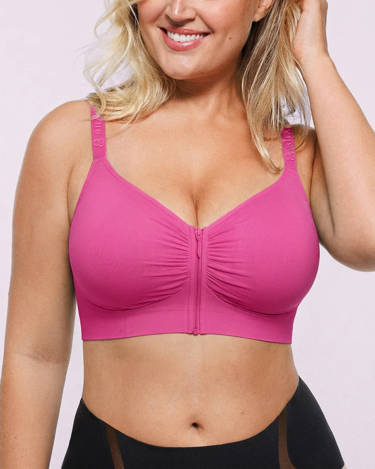 Bare Essentials™ Skin Flow Front-Zipper Wireless Bra - Image 11