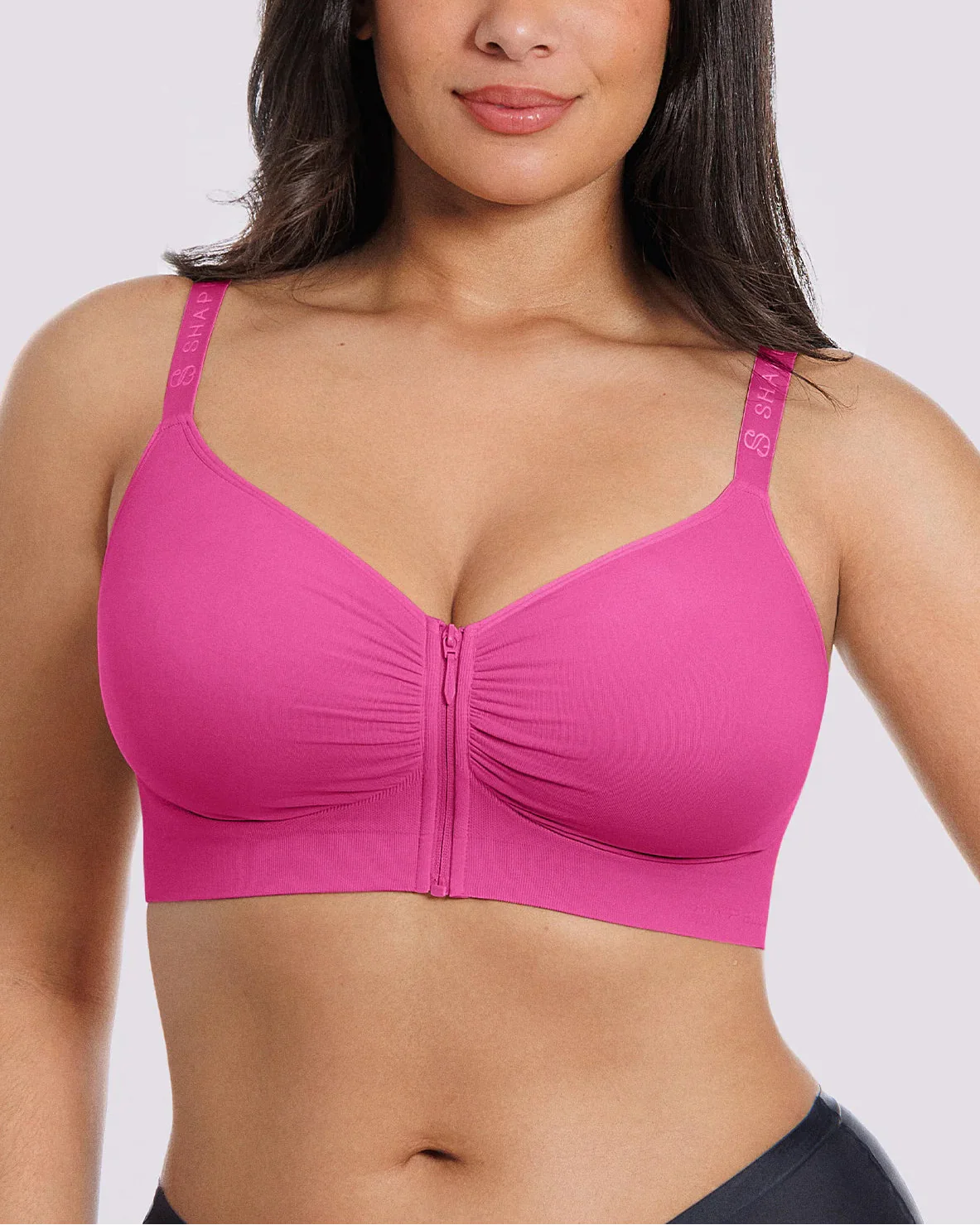 Bare Essentials™ Skin Flow Front-Zipper Wireless Bra - Image 16