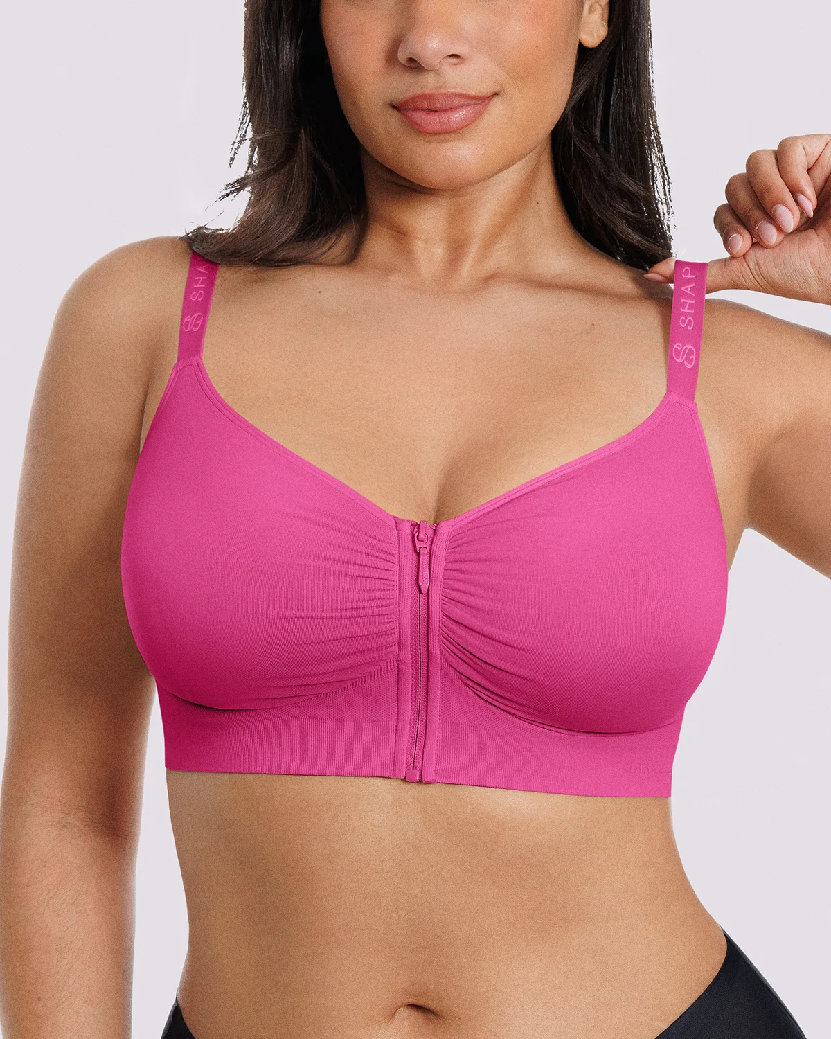Bare Essentials™ Skin Flow Front-Zipper Wireless Bra - Image 20