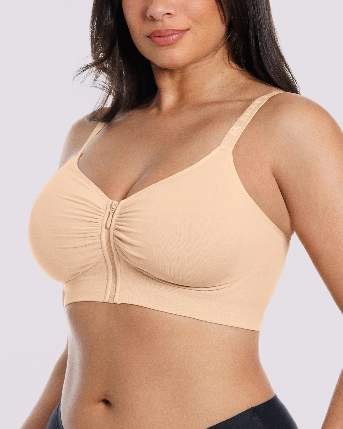 Bare Essentials™ Skin Flow Front-Zipper Wireless Bra - Image 29