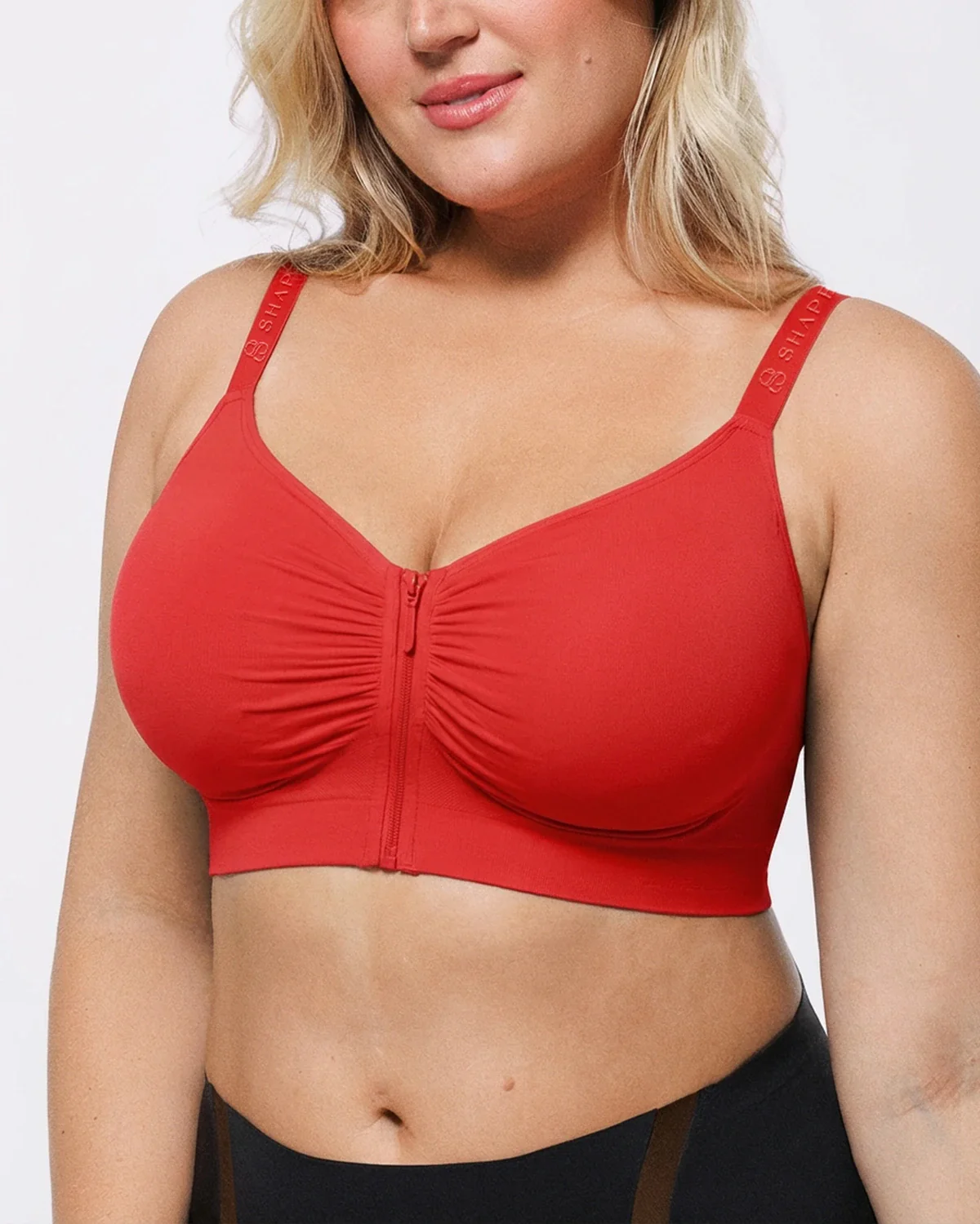 Bare Essentials™ Skin Flow Front-Zipper Wireless Bra - Image 3