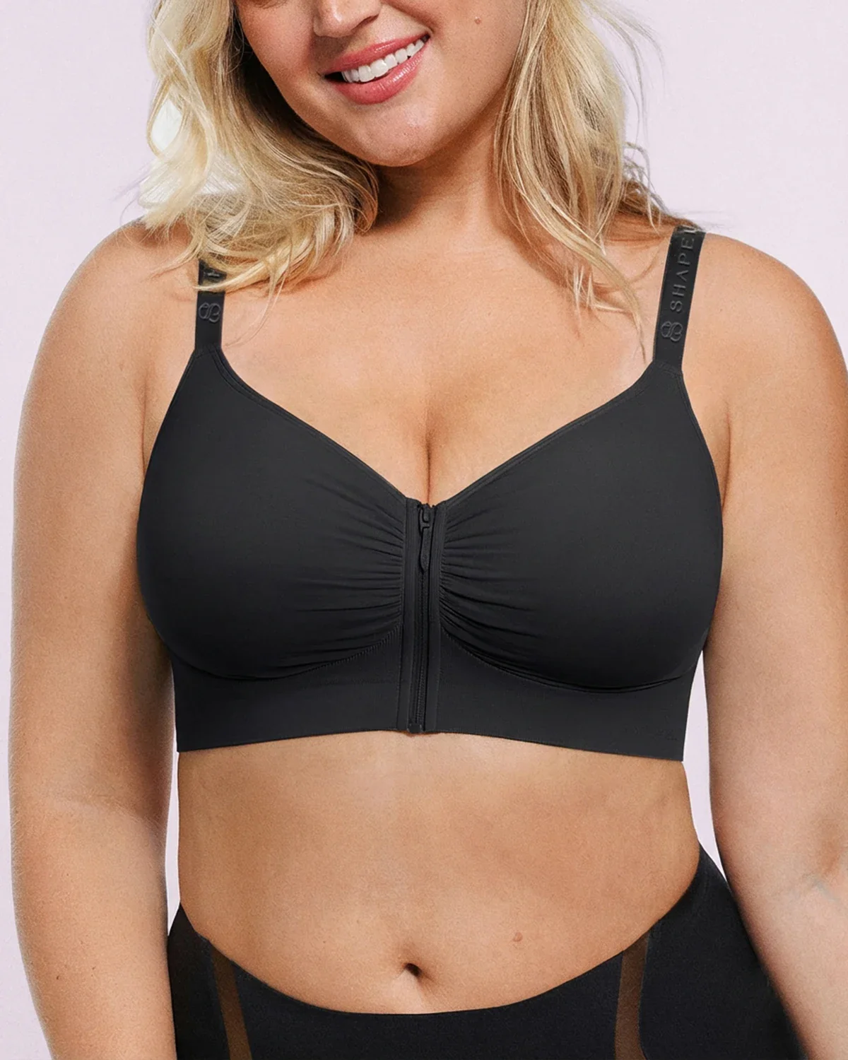 Bare Essentials™ Skin Flow Front-Zipper Wireless Bra - Image 31