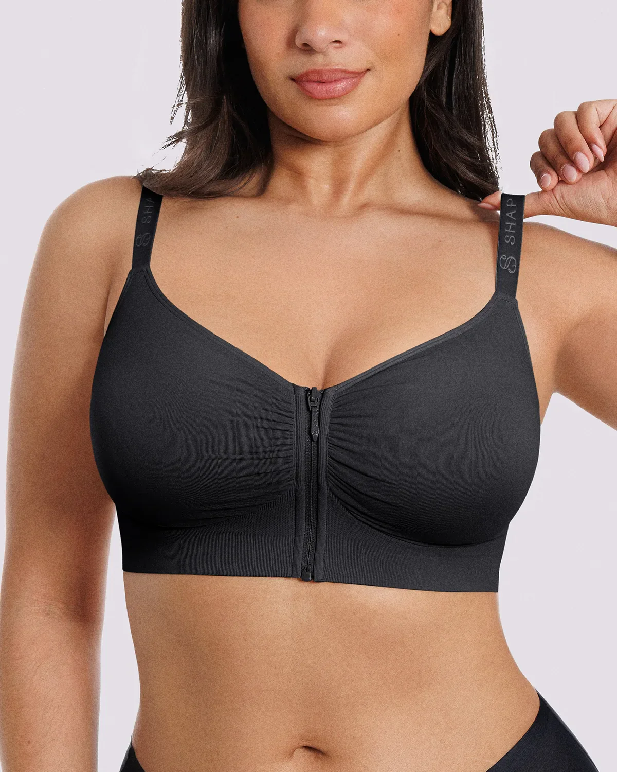Bare Essentials™ Skin Flow Front-Zipper Wireless Bra - Image 33