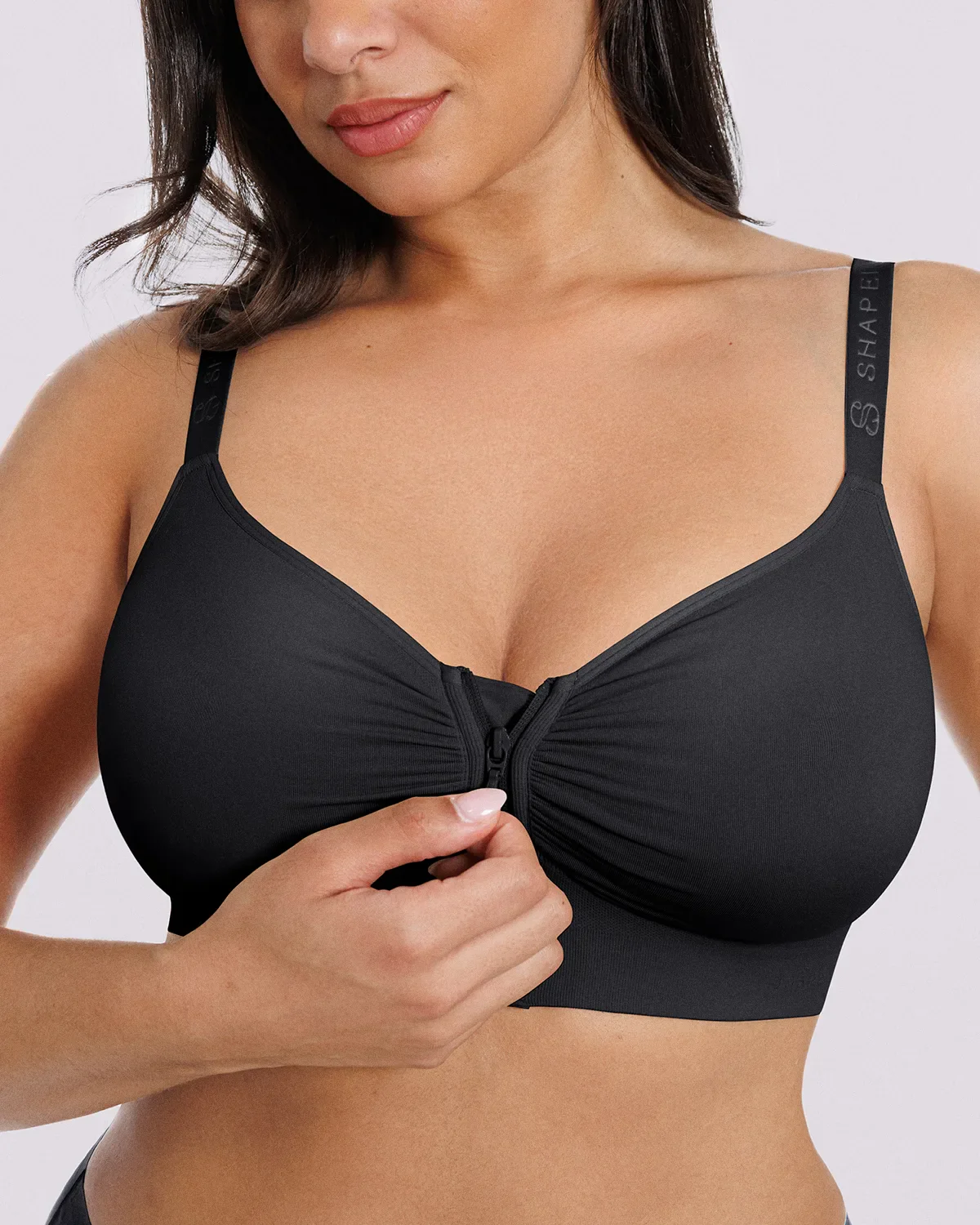 Bare Essentials™ Skin Flow Front-Zipper Wireless Bra - Image 35