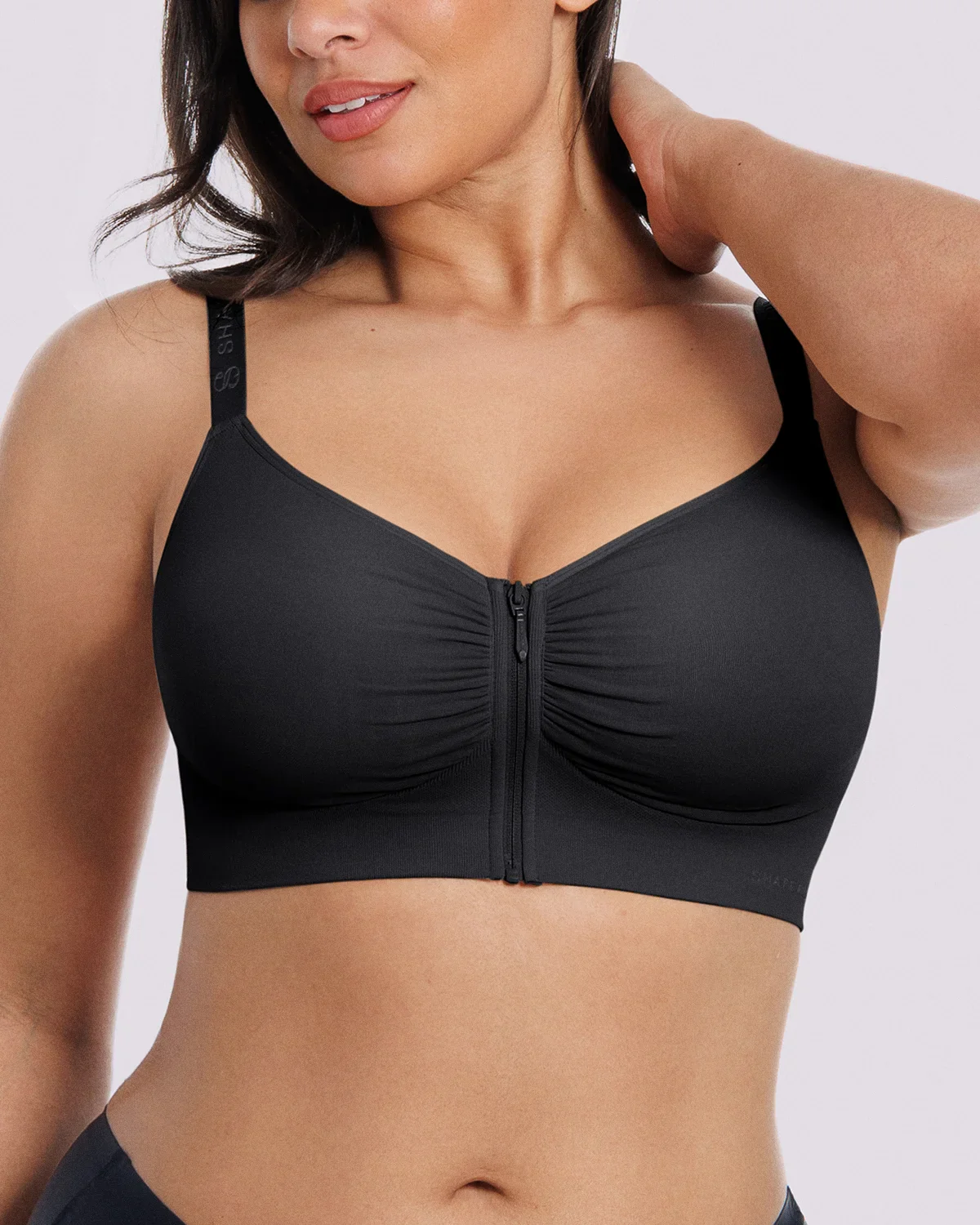 Bare Essentials™ Skin Flow Front-Zipper Wireless Bra - Image 37