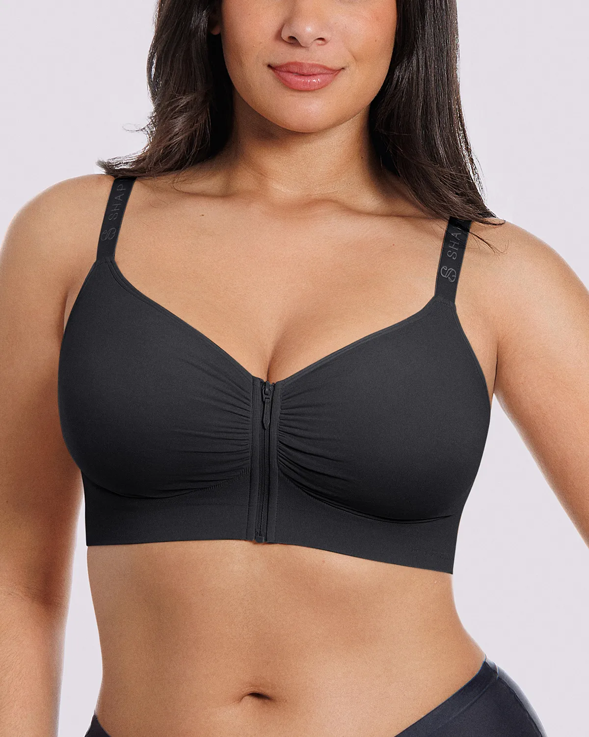Bare Essentials™ Skin Flow Front-Zipper Wireless Bra - Image 40