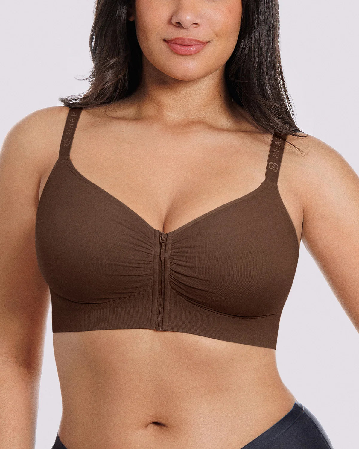 Bare Essentials™ Skin Flow Front-Zipper Wireless Bra - Image 43