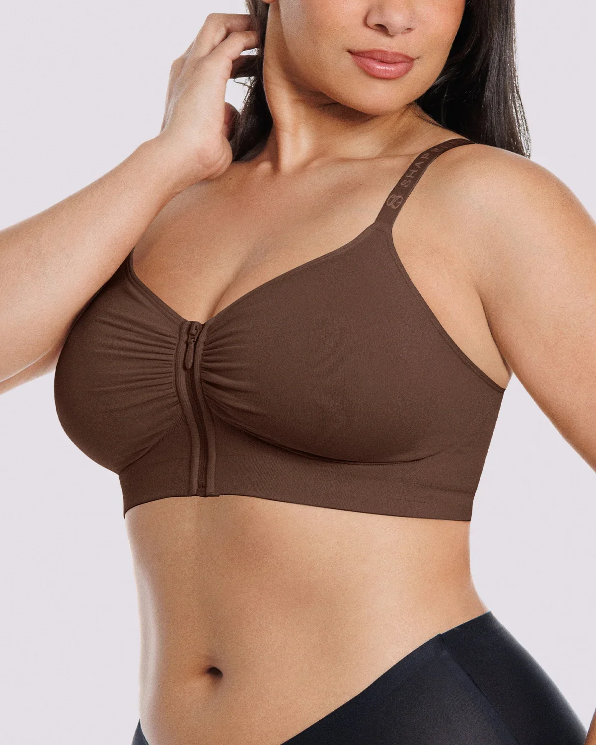 Bare Essentials™ Skin Flow Front-Zipper Wireless Bra - Image 44