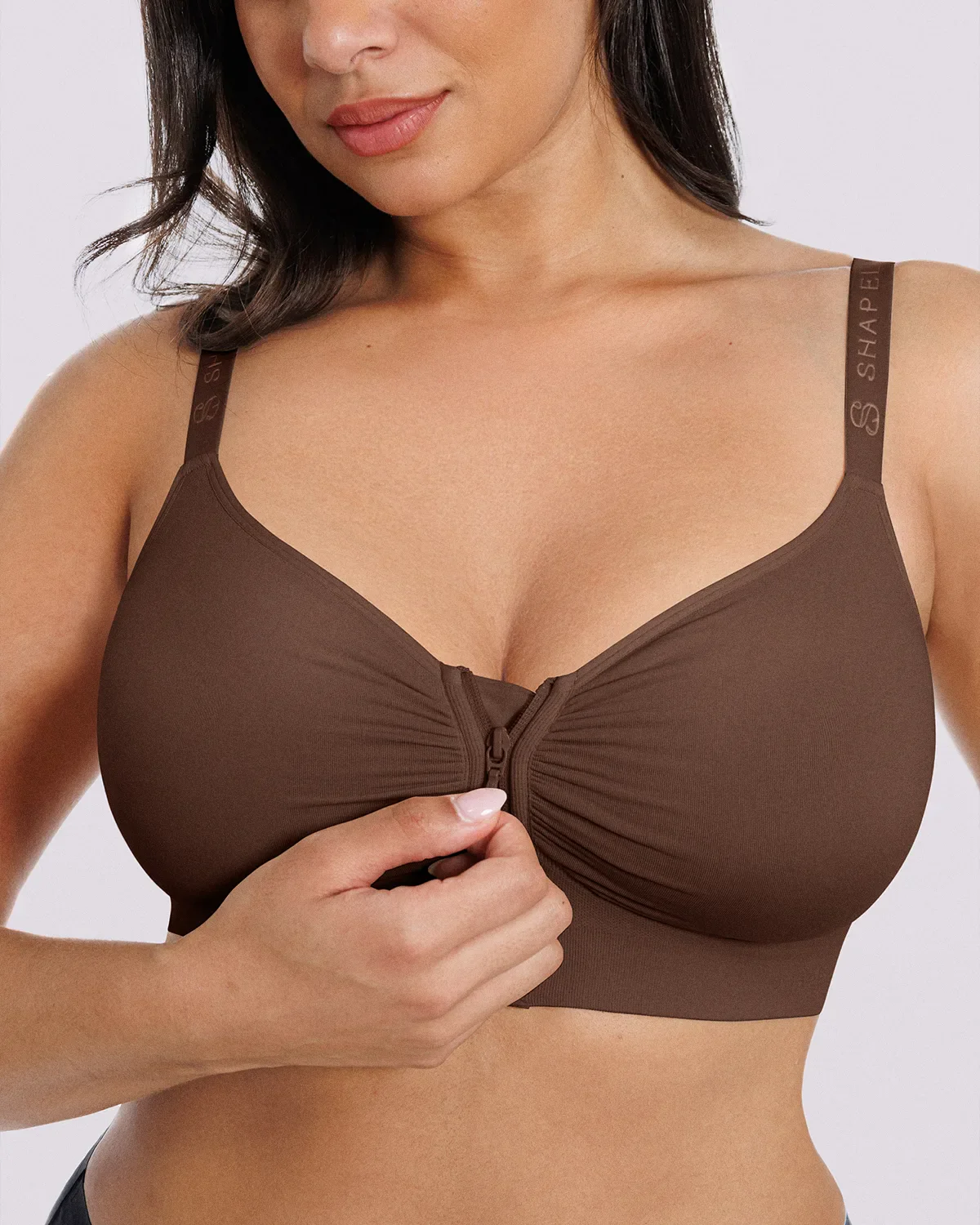 Bare Essentials™ Skin Flow Front-Zipper Wireless Bra - Image 45