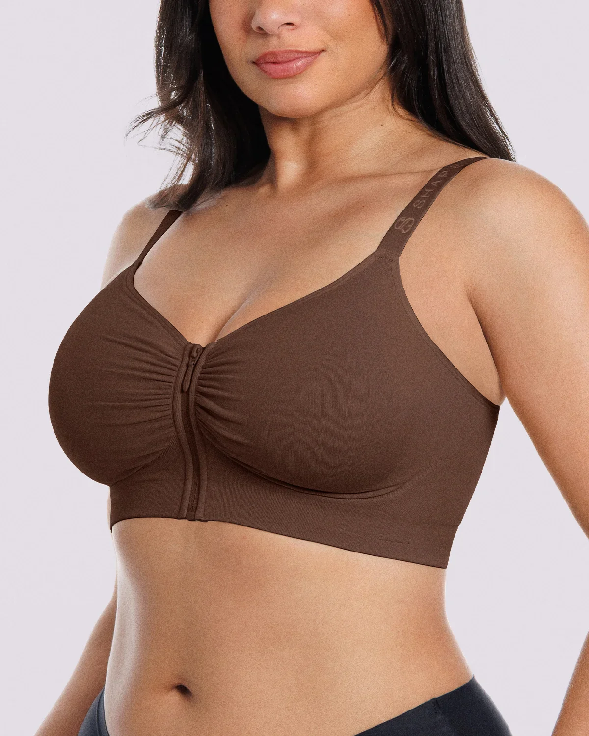 Bare Essentials™ Skin Flow Front-Zipper Wireless Bra - Image 46