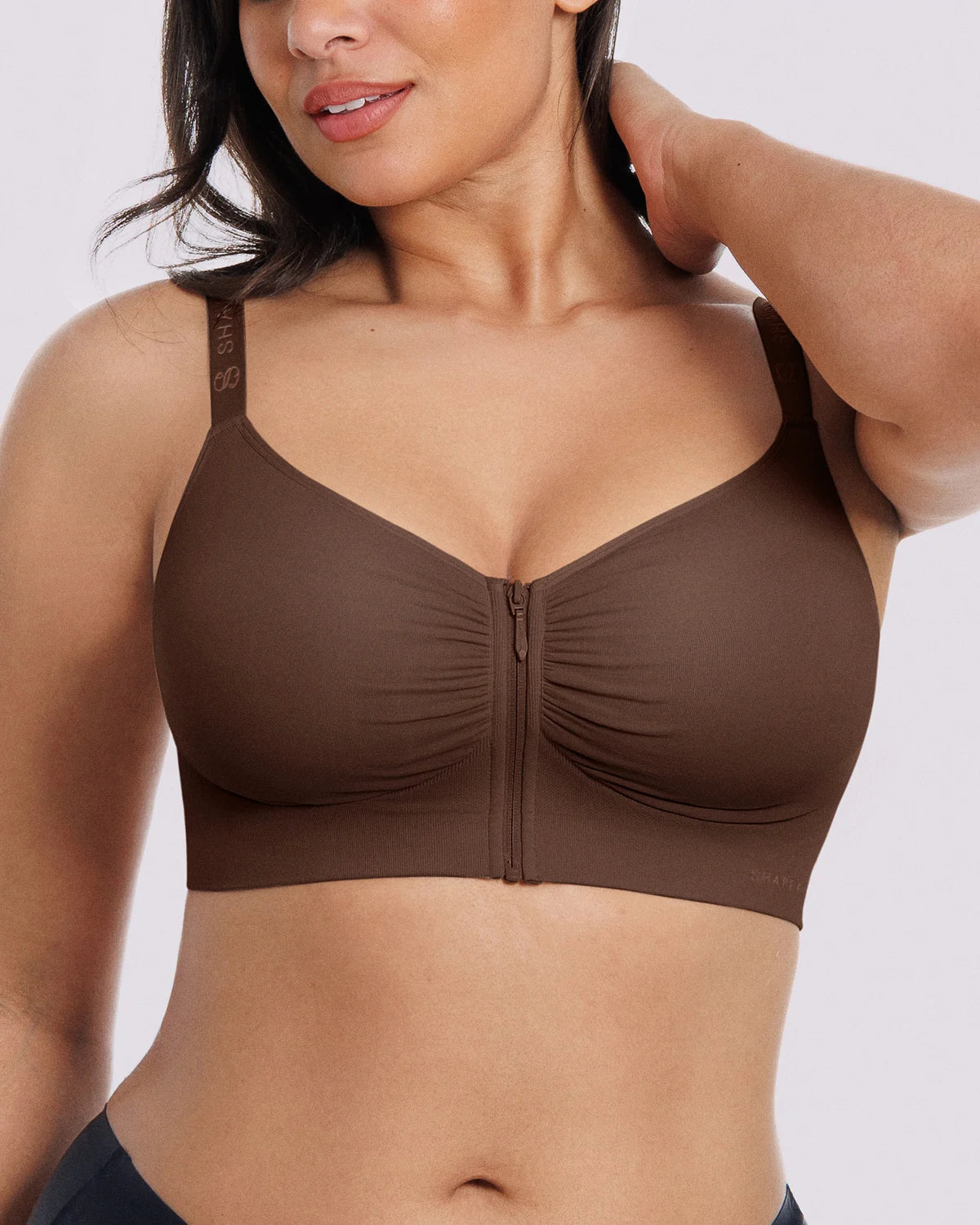 Bare Essentials™ Skin Flow Front-Zipper Wireless Bra - Image 49