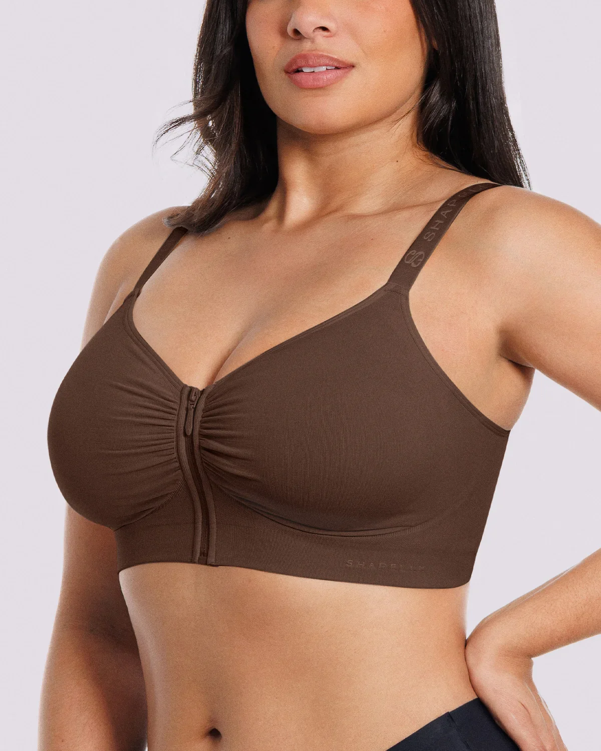 Bare Essentials™ Skin Flow Front-Zipper Wireless Bra - Image 50