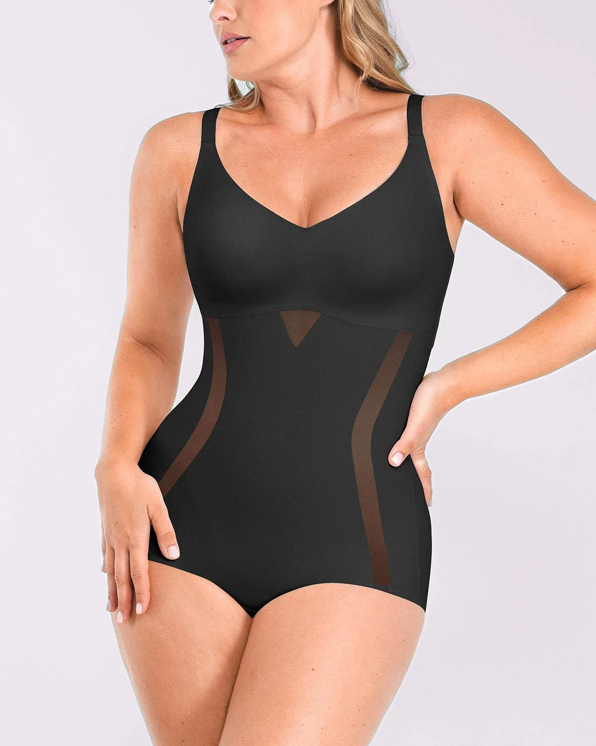 Curve Code™ Contour Comfy Smoothing Brief Bodysuit - Image 5