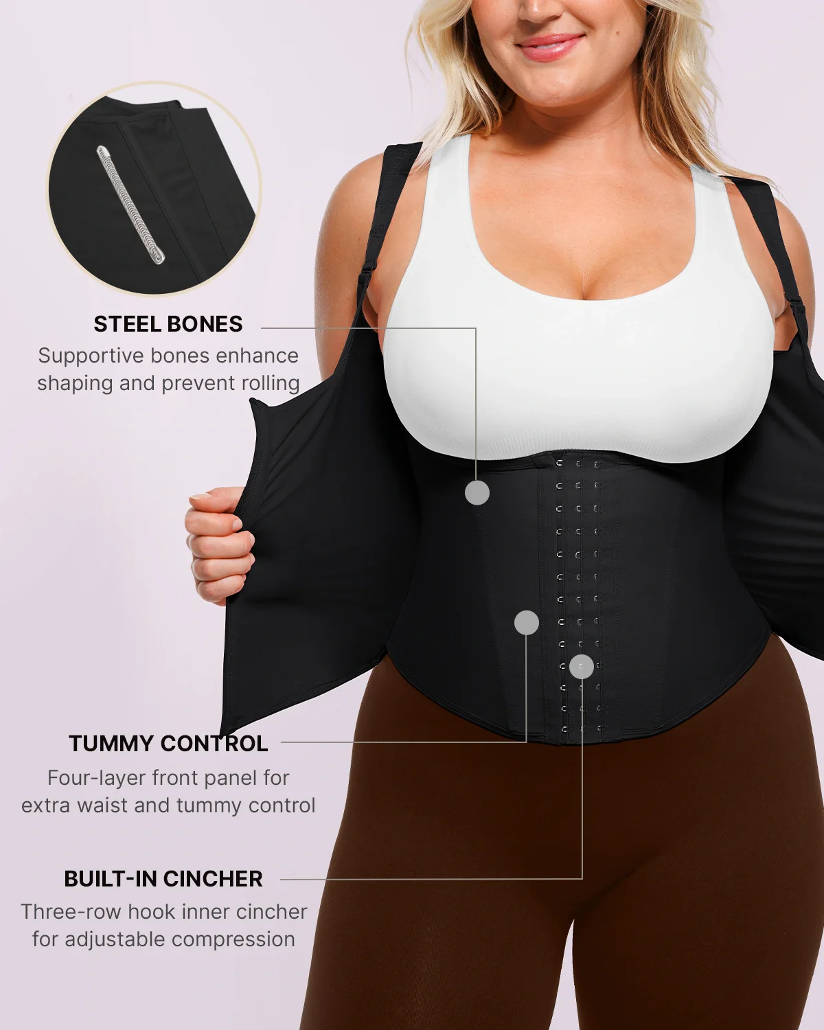 NeoSweat® AirSlim® Waist Trainer Vest - Image 12