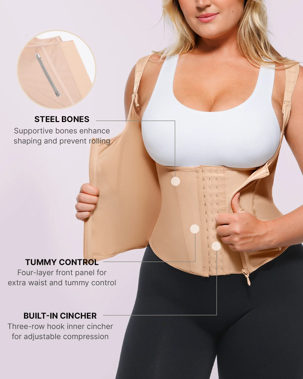 NeoSweat® AirSlim® Waist Trainer Vest - Image 3