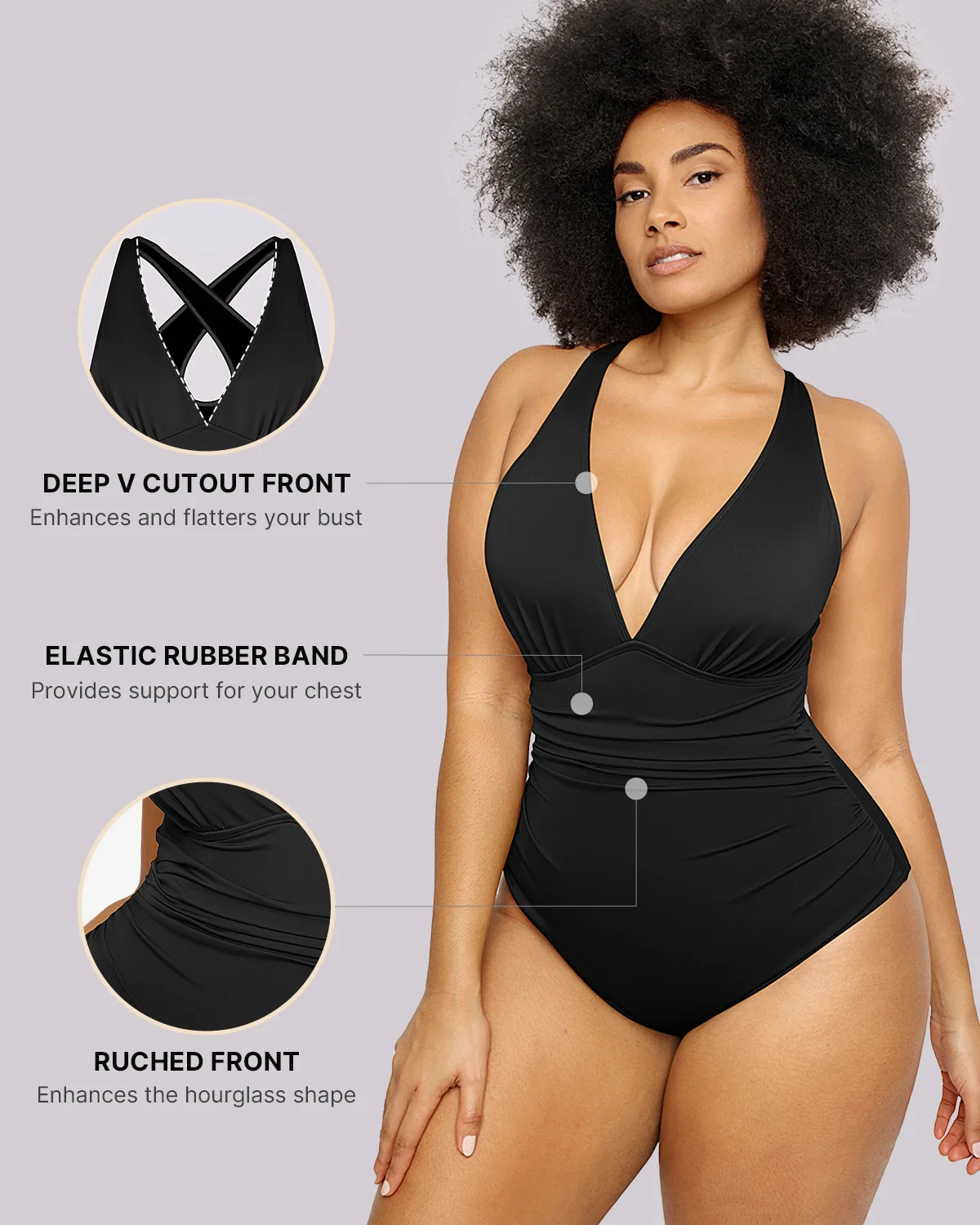 Smart Sculpt™ Plunge Cutout Swimsuit - Image 14