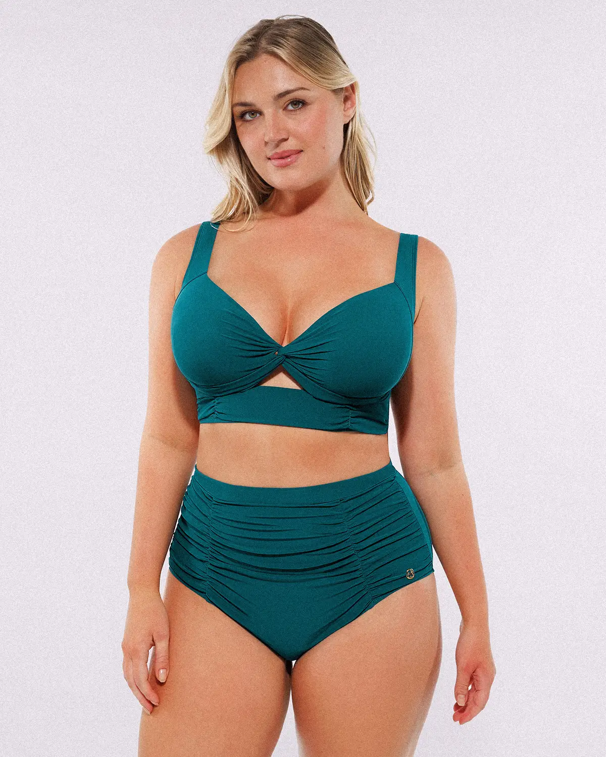 Smart Sculpt™ Twist-Front Bikini Top & High-Waisted Bottom Set - Image 11