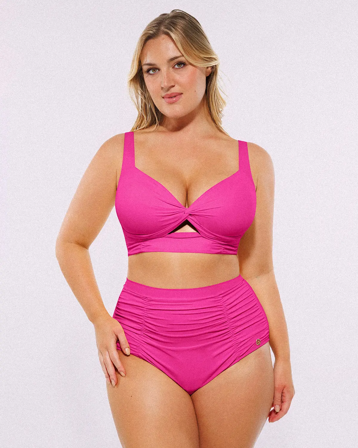 Smart Sculpt™ Twist-Front Bikini Top & High-Waisted Bottom Set - Image 19