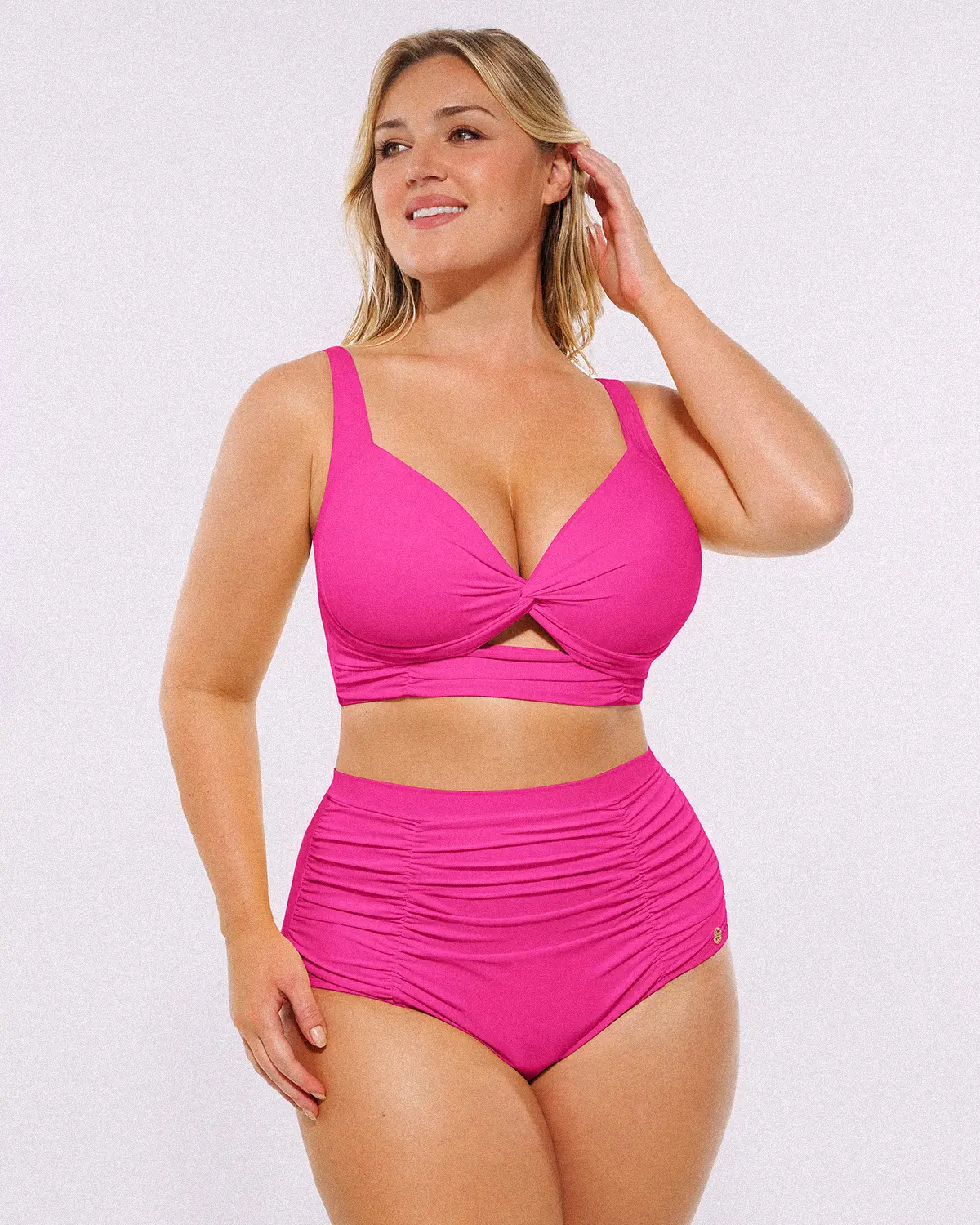 Smart Sculpt™ Twist-Front Bikini Top & High-Waisted Bottom Set - Image 21
