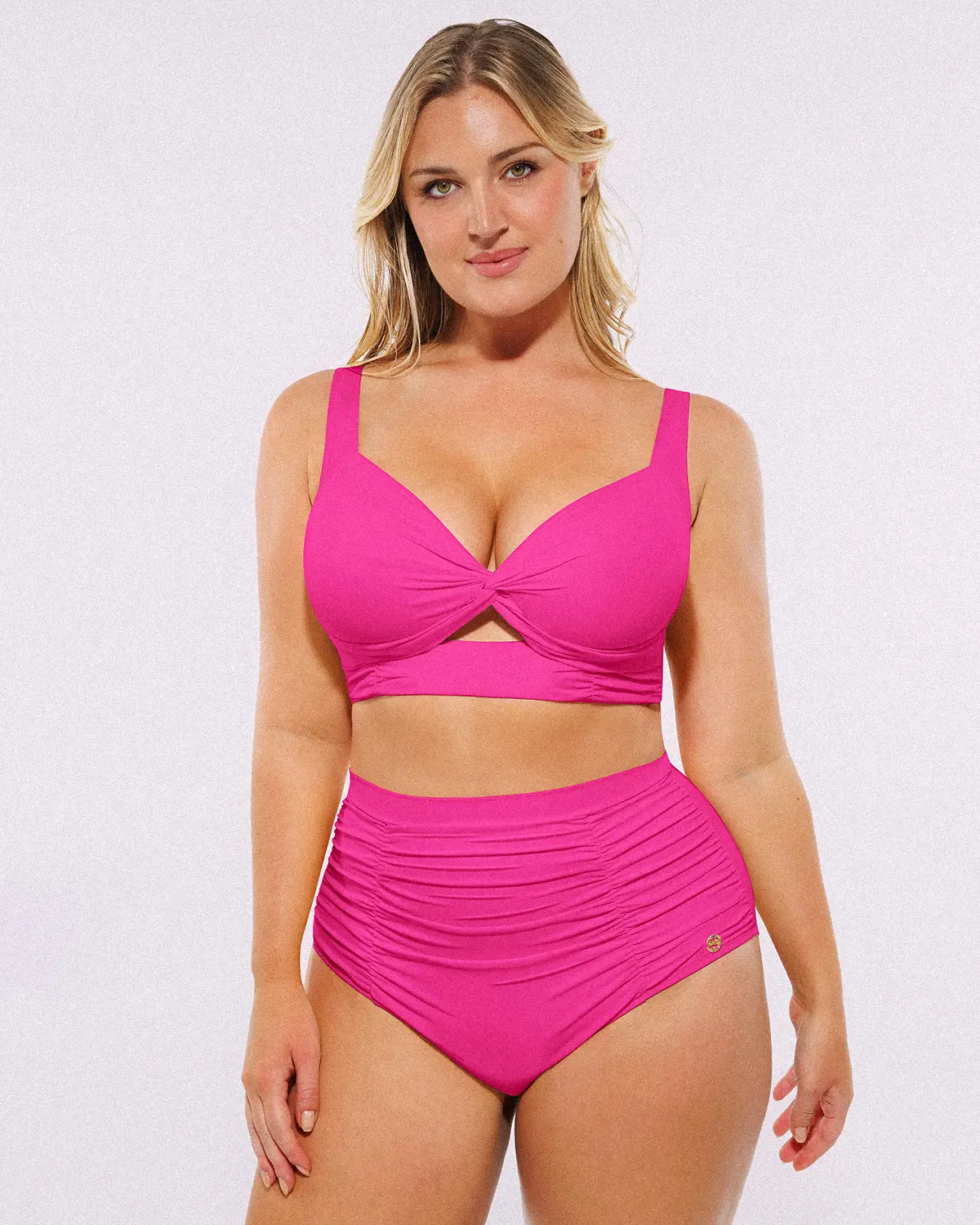 Smart Sculpt™ Twist-Front Bikini Top & High-Waisted Bottom Set - Image 23