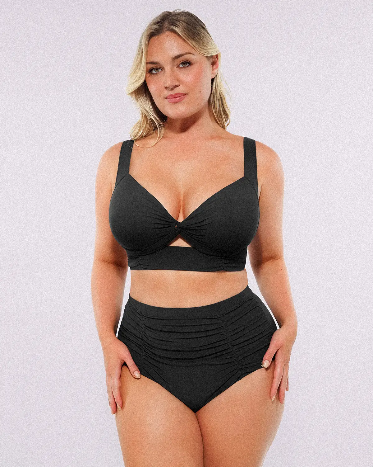 Smart Sculpt™ Twist-Front Bikini Top & High-Waisted Bottom Set - Image 32