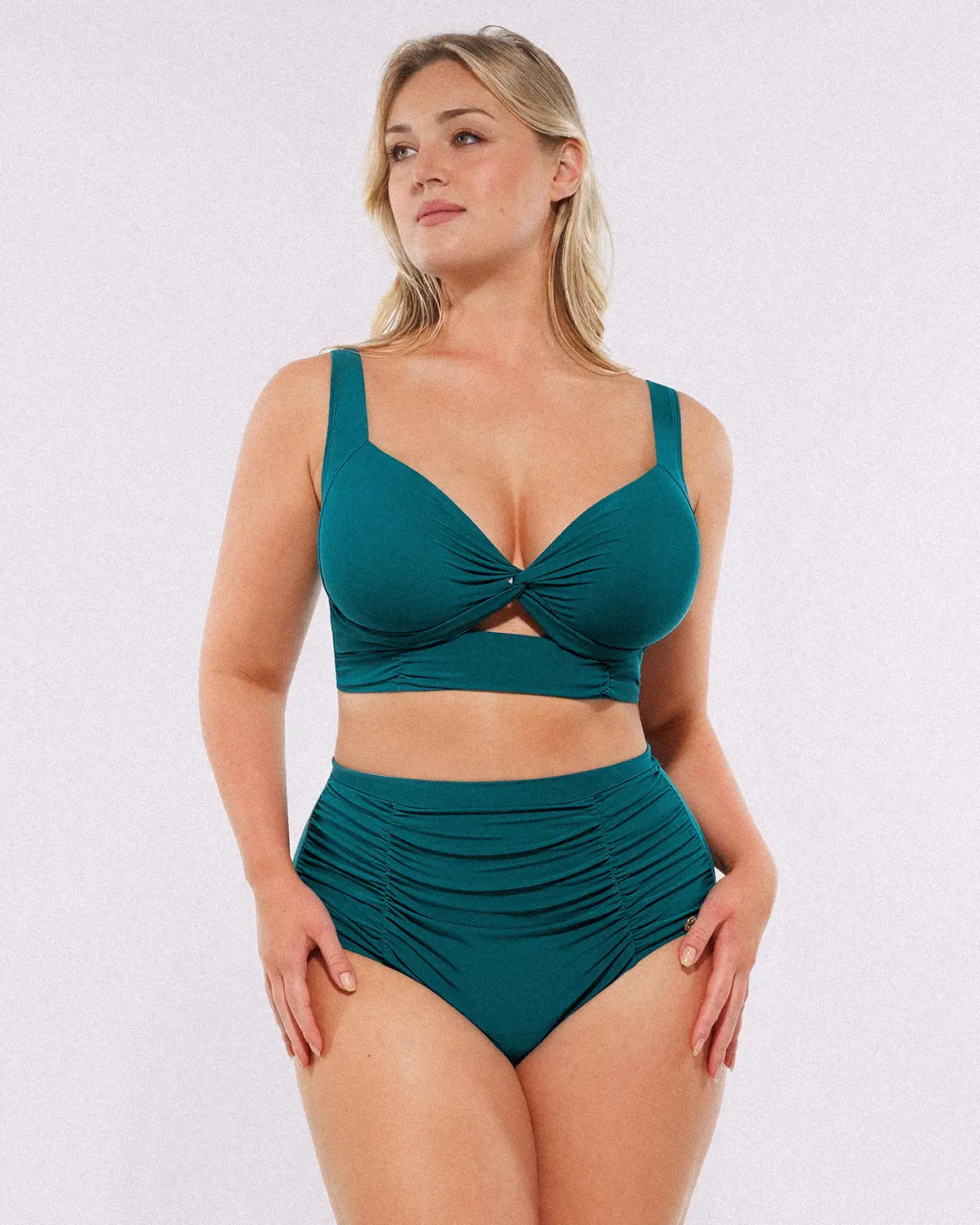 Smart Sculpt™ Twist-Front Bikini Top & High-Waisted Bottom Set - Image 9