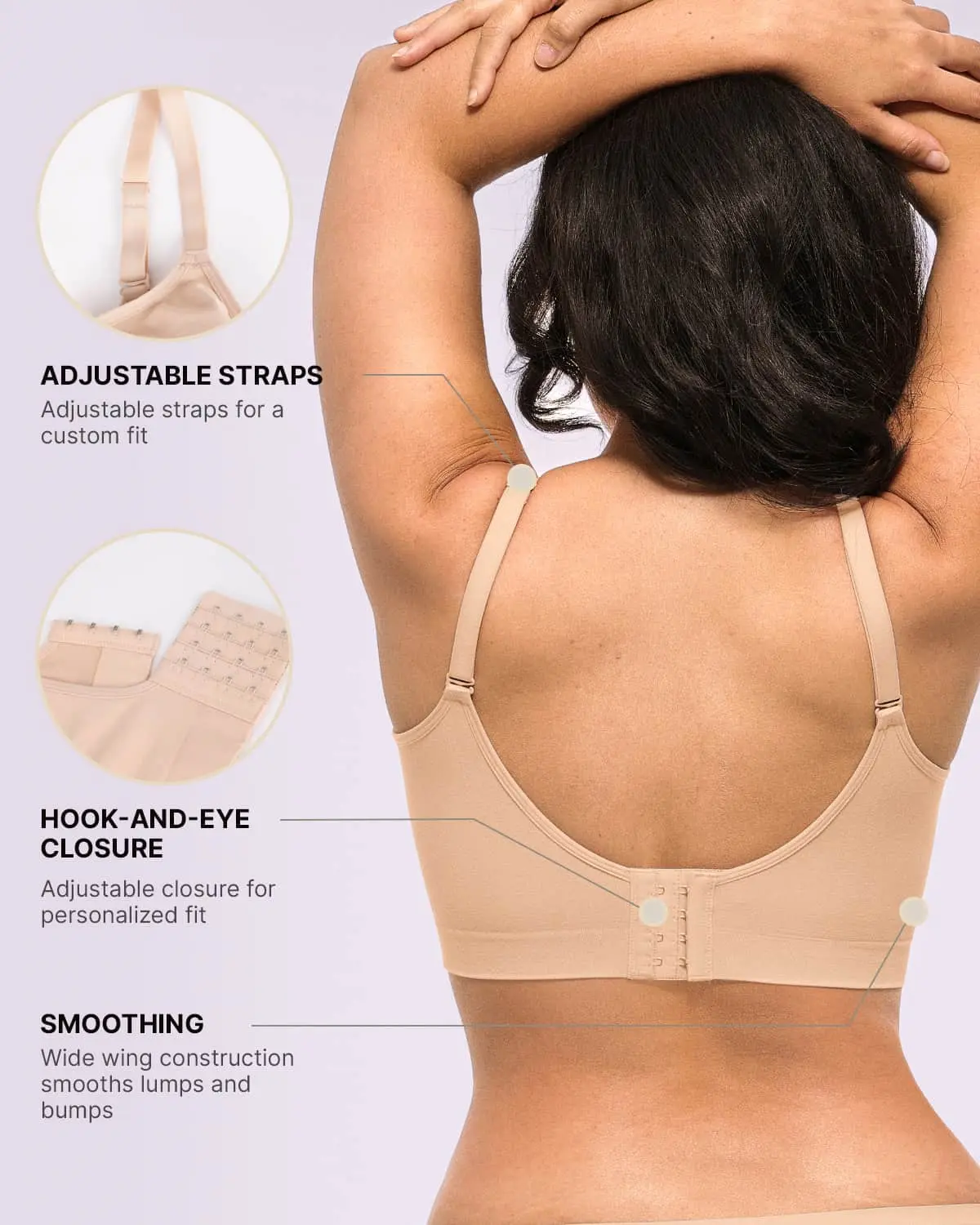 Bare Essentials™ Skin Flow Smooth Unlined Wireless Bra - Image 3