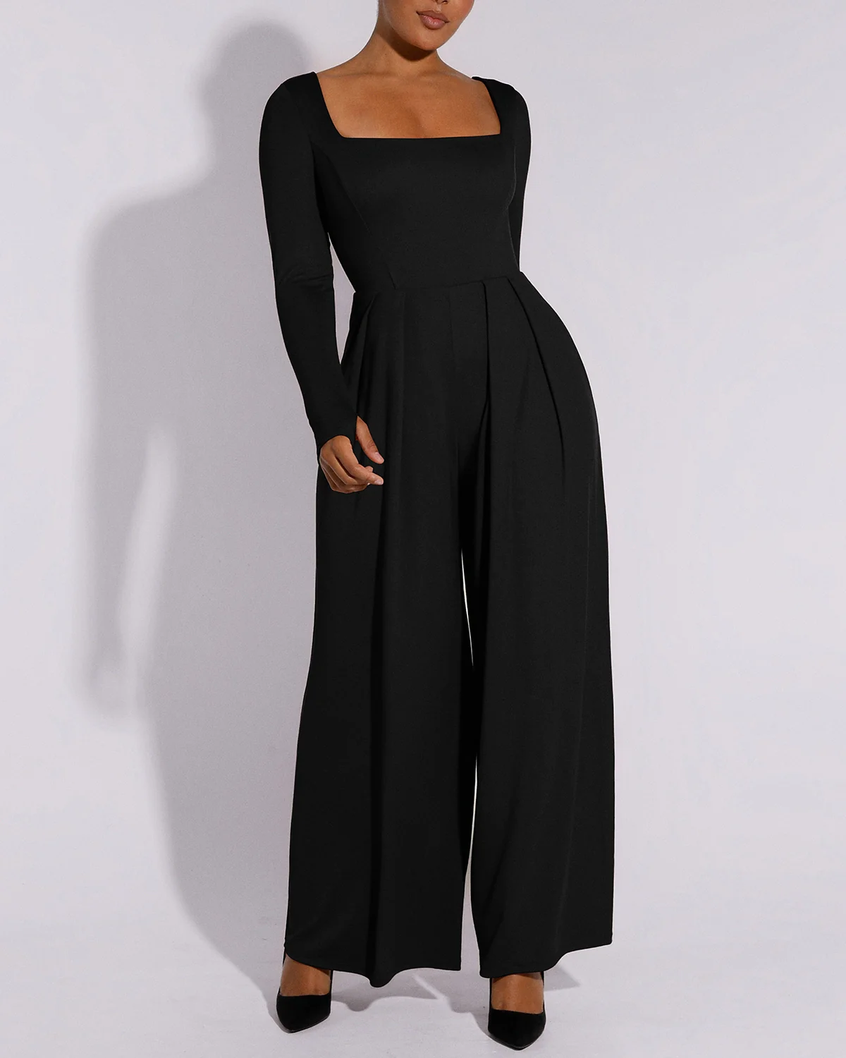 Bare Essentials™ AirSlim® Square Neckline Built-In Shaping Jumpsuit - Image 22