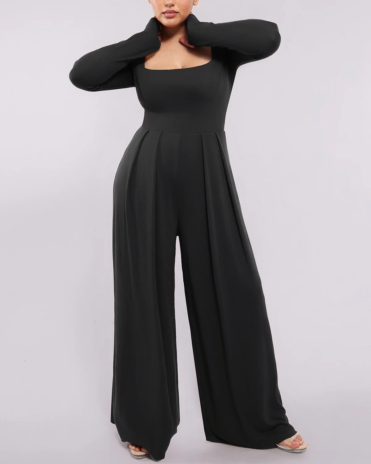 Bare Essentials™ AirSlim® Square Neckline Built-In Shaping Jumpsuit - Image 23