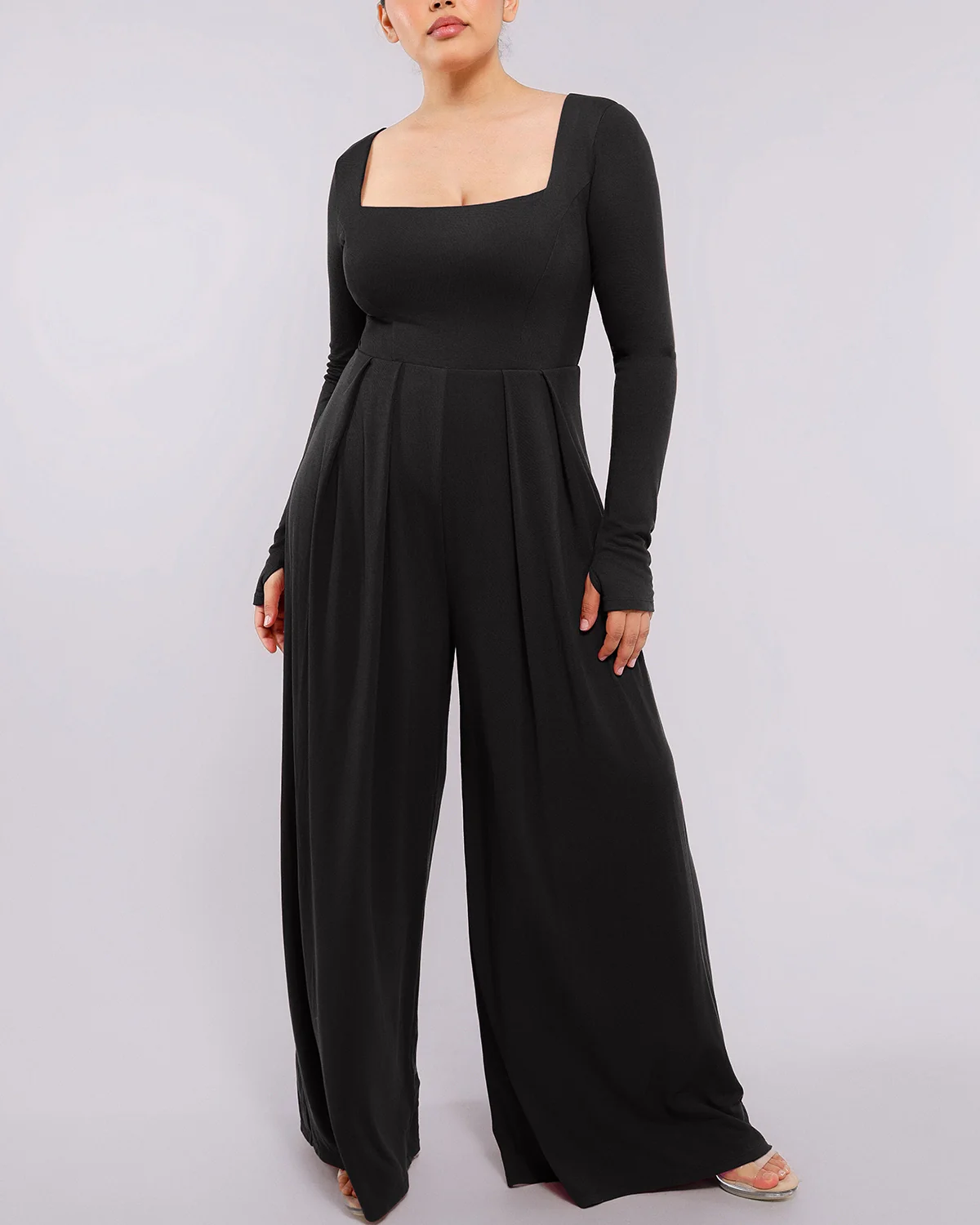 Bare Essentials™ AirSlim® Square Neckline Built-In Shaping Jumpsuit - Image 24