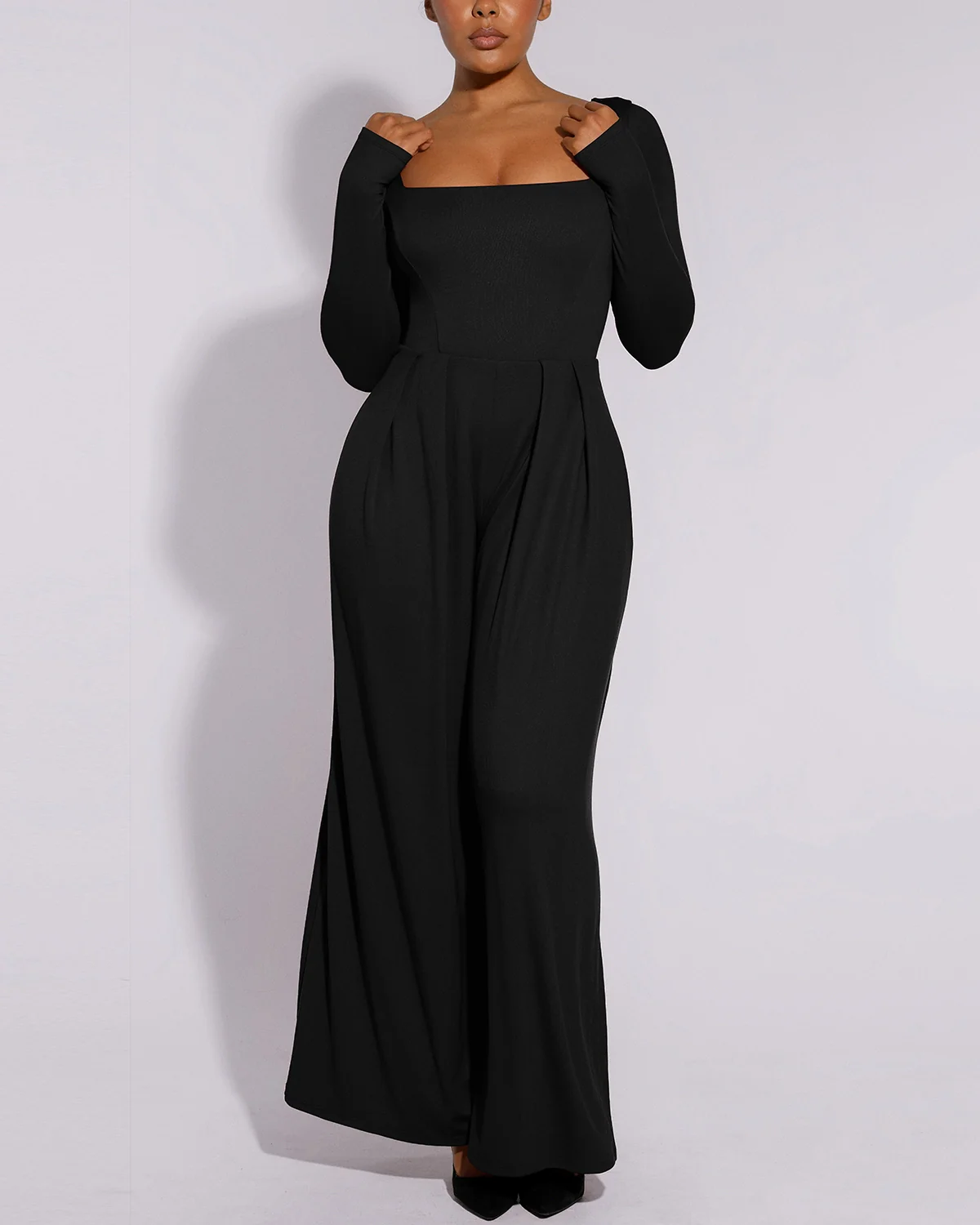 Bare Essentials™ AirSlim® Square Neckline Built-In Shaping Jumpsuit - Image 25