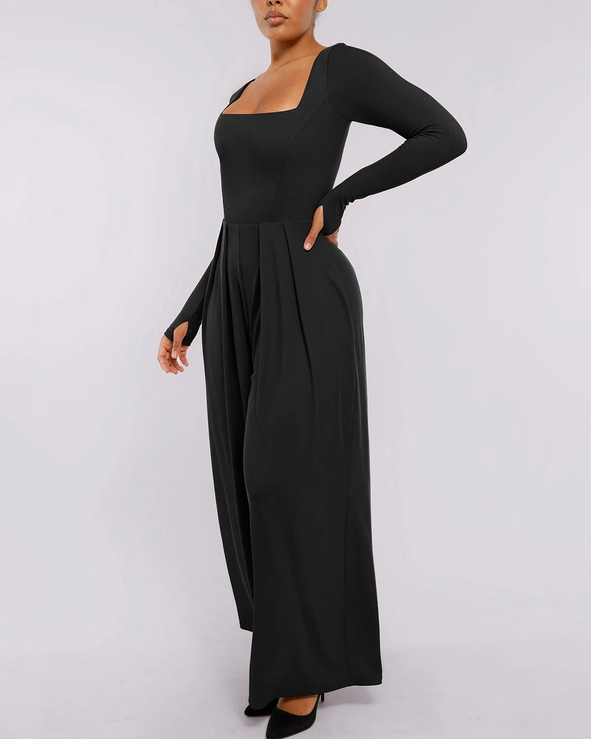 Bare Essentials™ AirSlim® Square Neckline Built-In Shaping Jumpsuit - Image 27