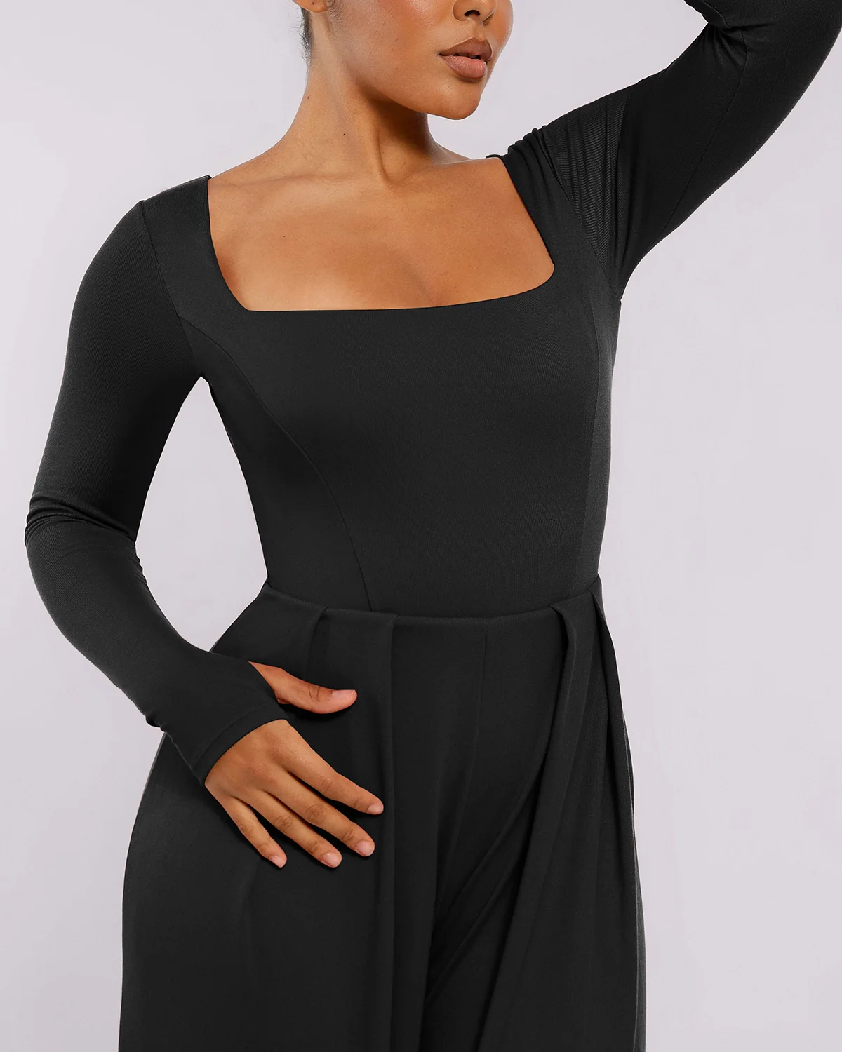 Bare Essentials™ AirSlim® Square Neckline Built-In Shaping Jumpsuit - Image 28